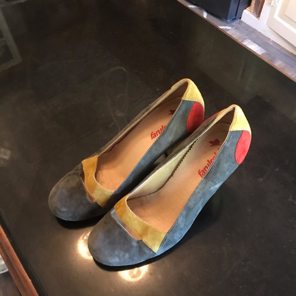 Farylrobin suede color block heels - Picture 2 of 10